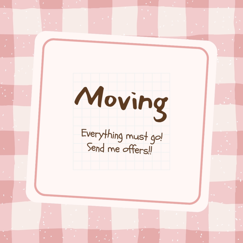 Moving Sale Announcement